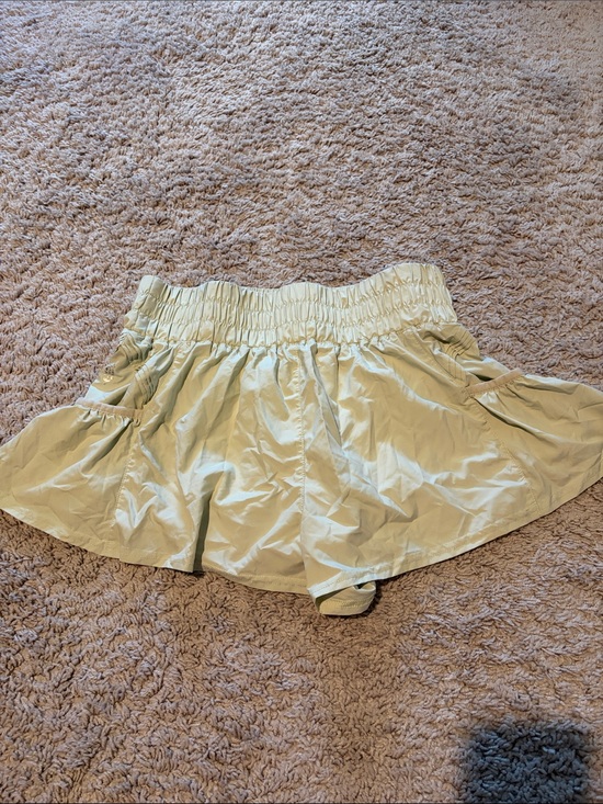 Free People Pants - Free People Pale Sage Athletic Flared Shorts